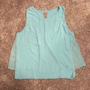 EASYWEAR by Chicos aqua tank top size 3